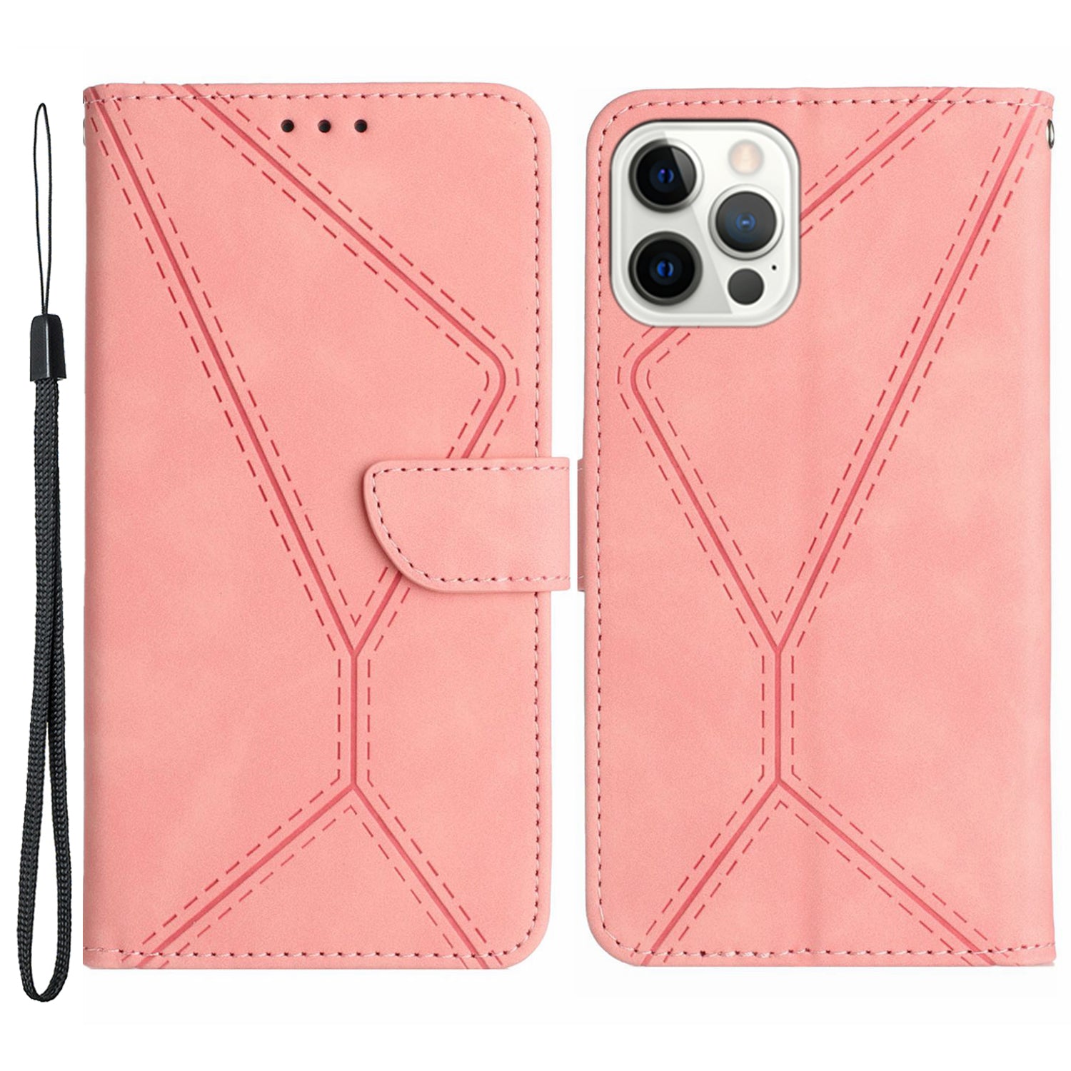 HT05 Phone Case for iPhone 13 Pro Max 6.7 inch Skin-touch PU Leather Flip Cover Magnetic Clasp Wallet Shell HT05 Phone Case for iPhone 13 Pro Max 6.7 inch Skin-touch PU Leather Flip Cover Magnetic Clasp Wallet Shell